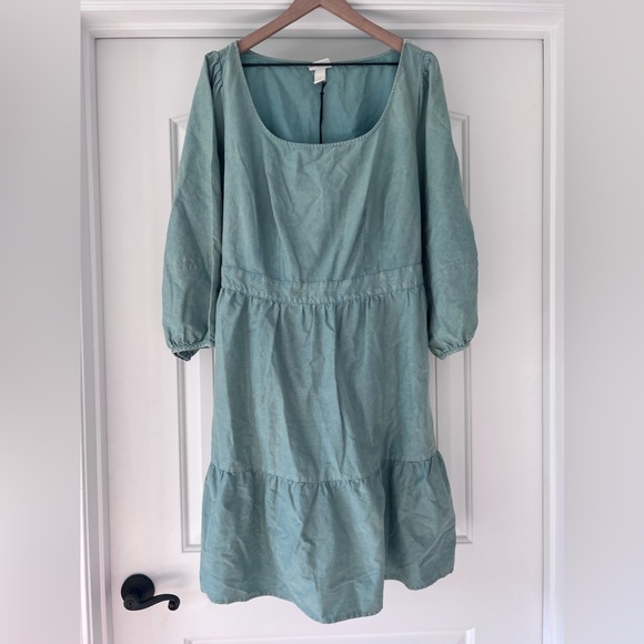 ☀️Ava & Viv Blue Ruffe Dress☀️ - Picture 3 of 11